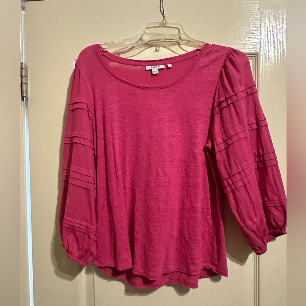 Chico's Vibrant Pink Blouse